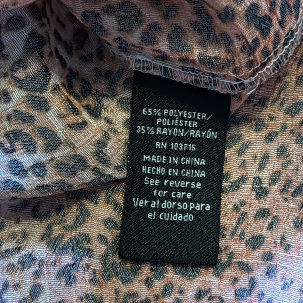 ZAC & RACHEL Leopard TOP- size L - Picture 7 of 7